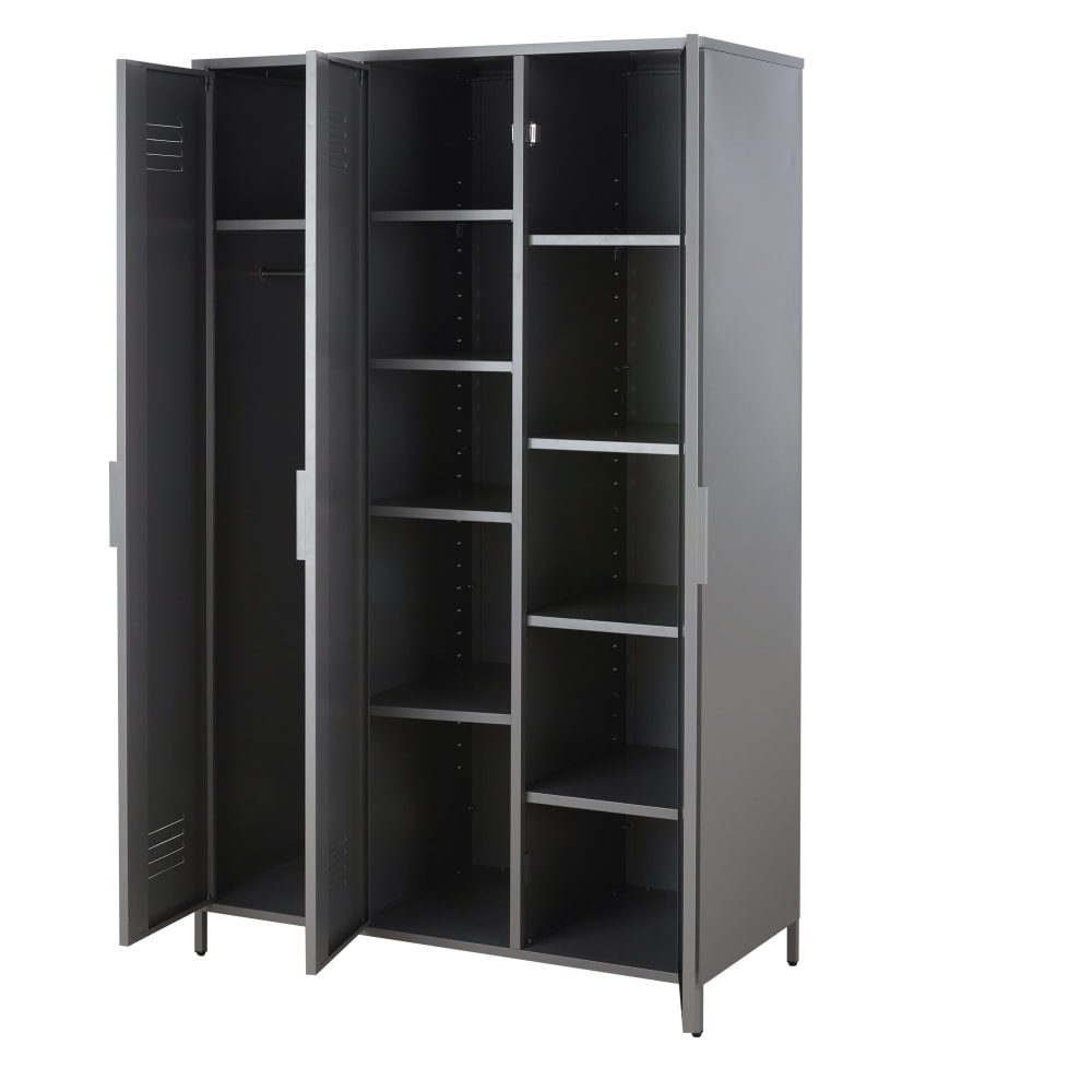 Dressing 3 portes en acier gris — vue 3