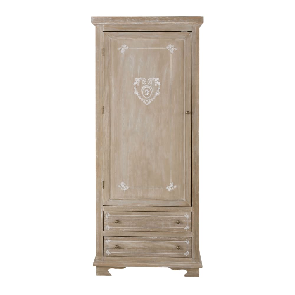 Dressing en bois de paulownia grisé