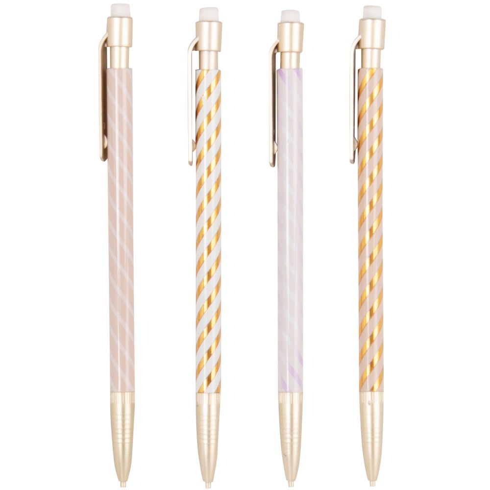 Druckstifte in Rosa, Gold und Weiß, Set aus 4 - Maisons Du Monde