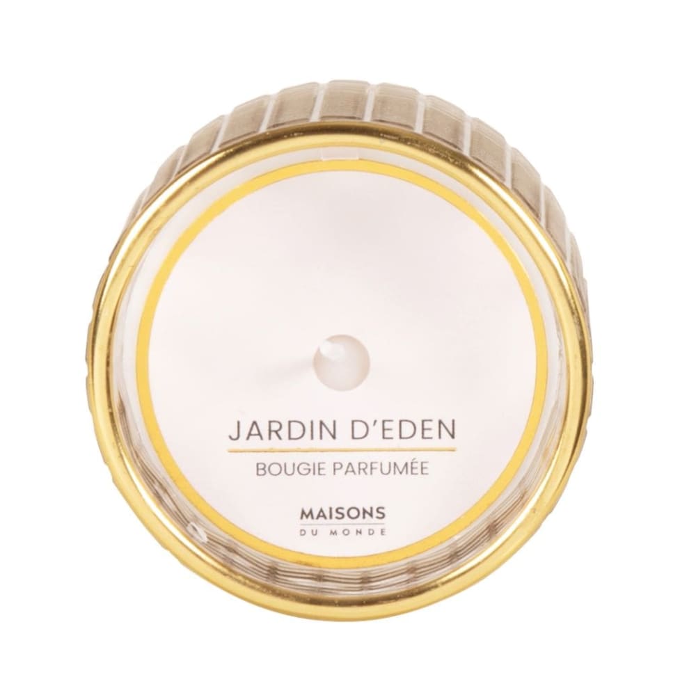 Duftkerze in taupefarbenem Glasgefäß, 7x7 - Maisons Du Monde