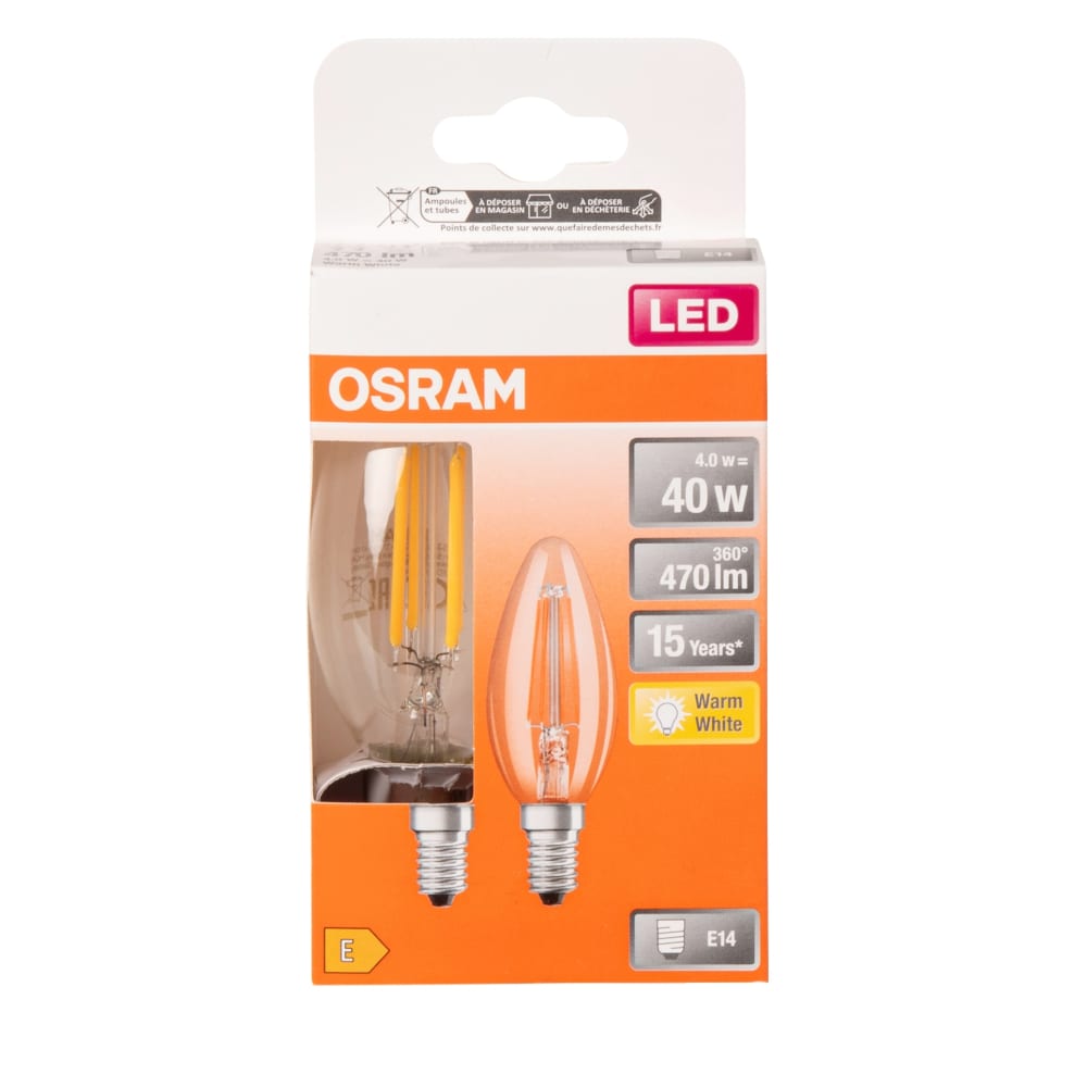 E14 40W warm licht gloeilampen (x2) - Maisons Du Monde