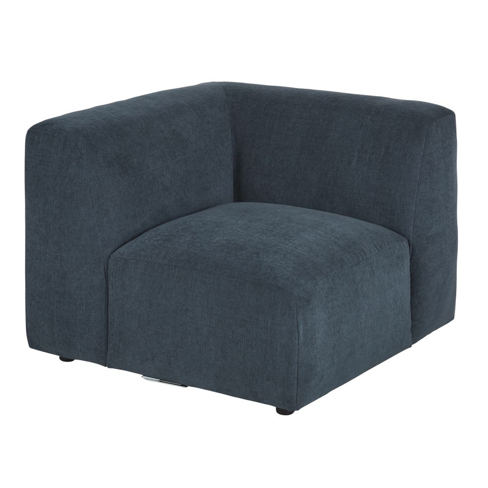 Eckelement für modulares Sofa, blau - Maisons Du Monde