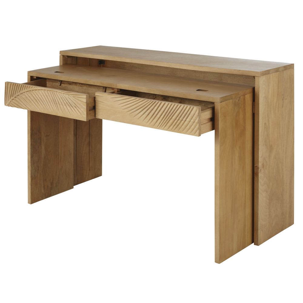 Escritorio consola extensible de mango macizo - Maisons du Monde