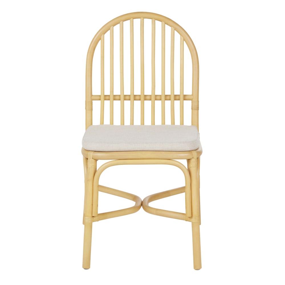 Esszimmerstuhl aus Rattan mit Sitzkissen - Maisons Du Monde