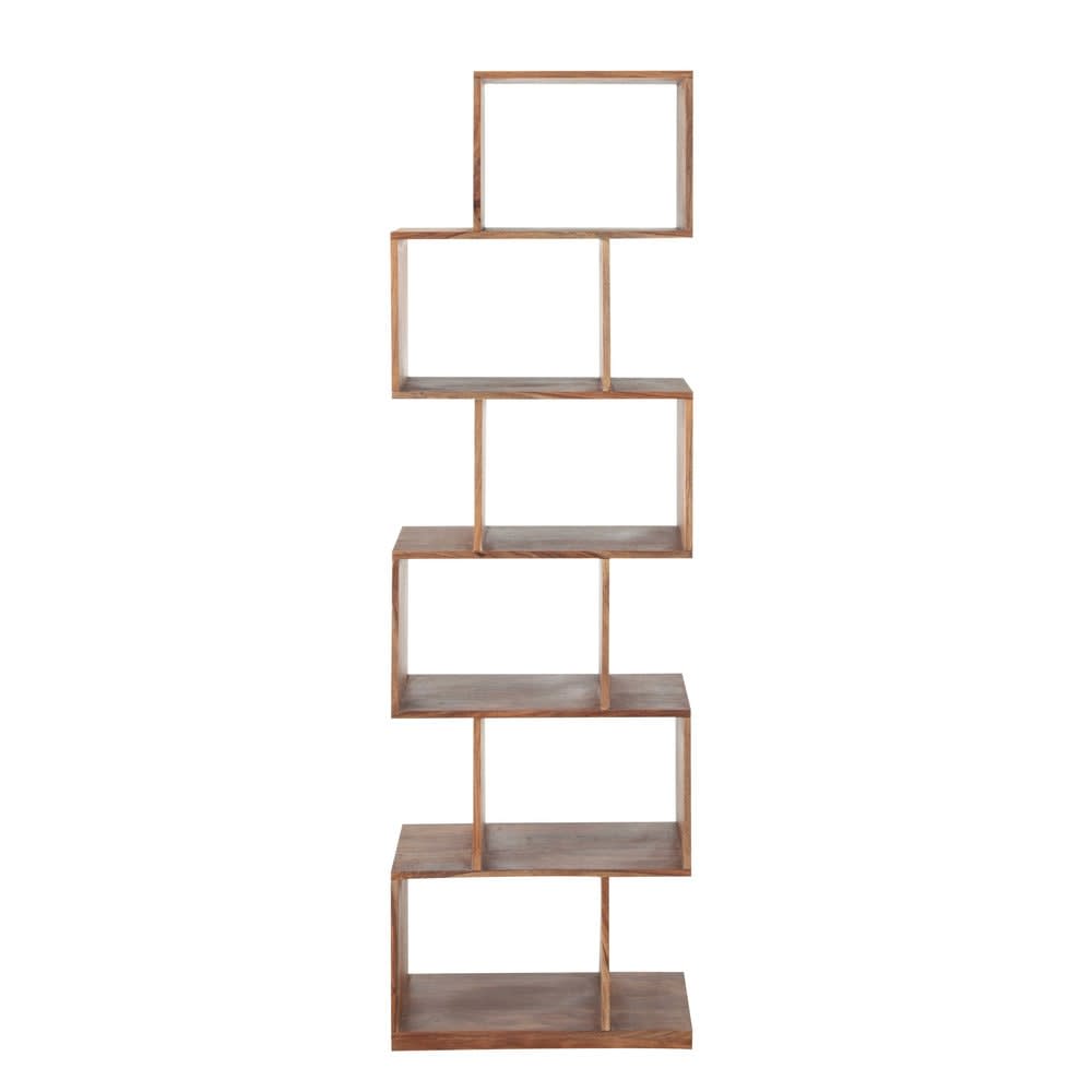 Étagère déstructurée en bois de sheesham massif, L55 cm