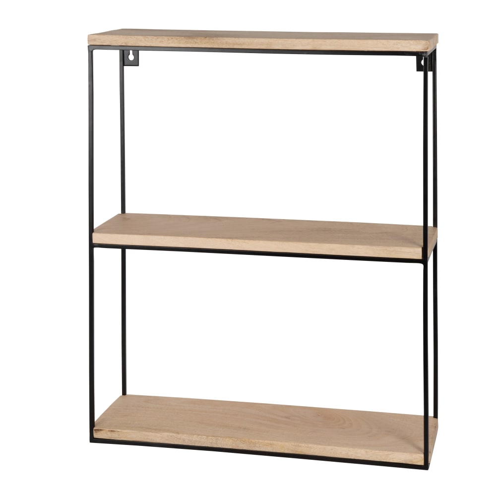 Etagère en manguier et fer forgé