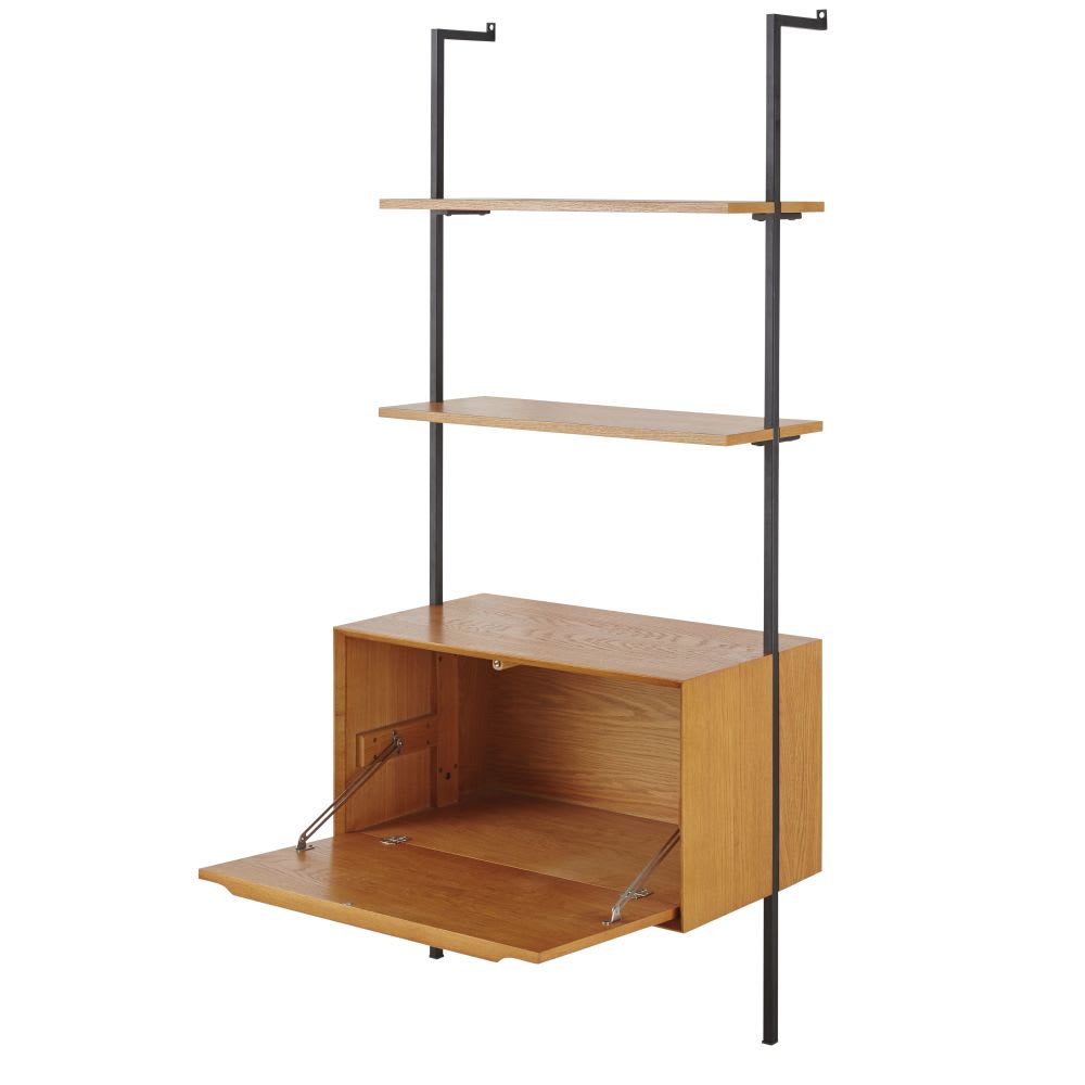 Etagère murale vintage 1 caisson — vue 3