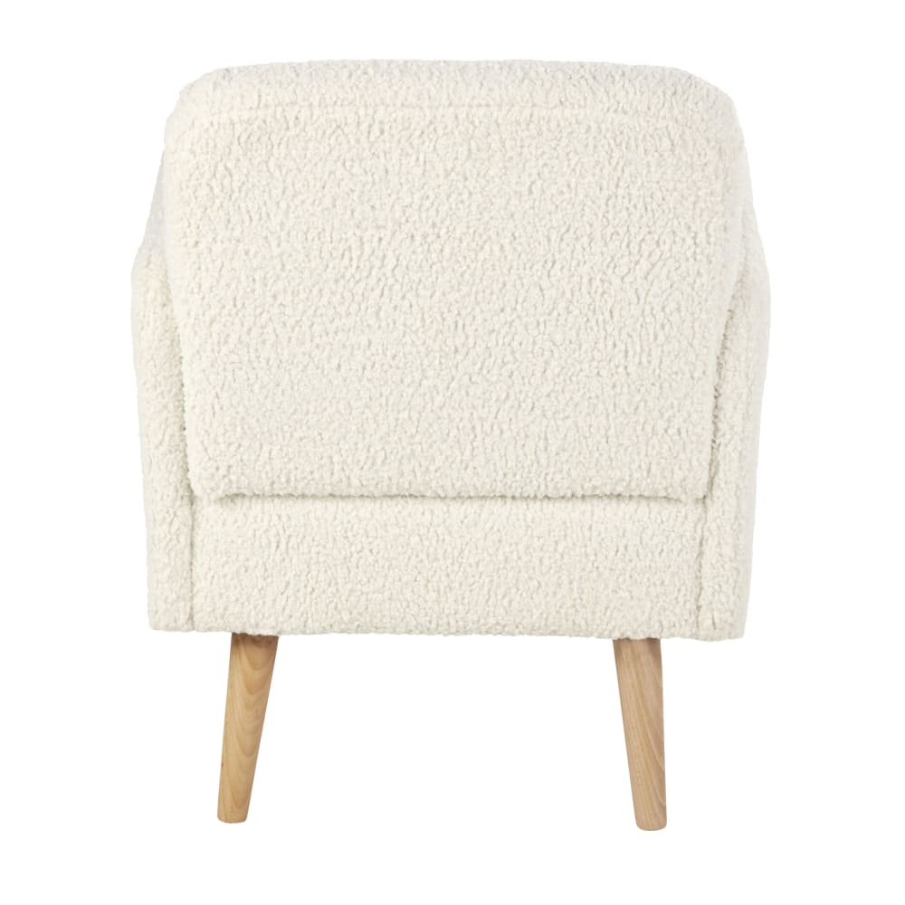 Fauteuil blanc et pieds en bois de hêtre — vue 4