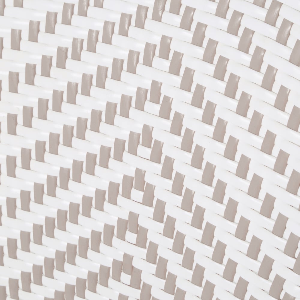 Fauteuil de jardin professionnel en résine  blanche/beige - Maisons du Monde