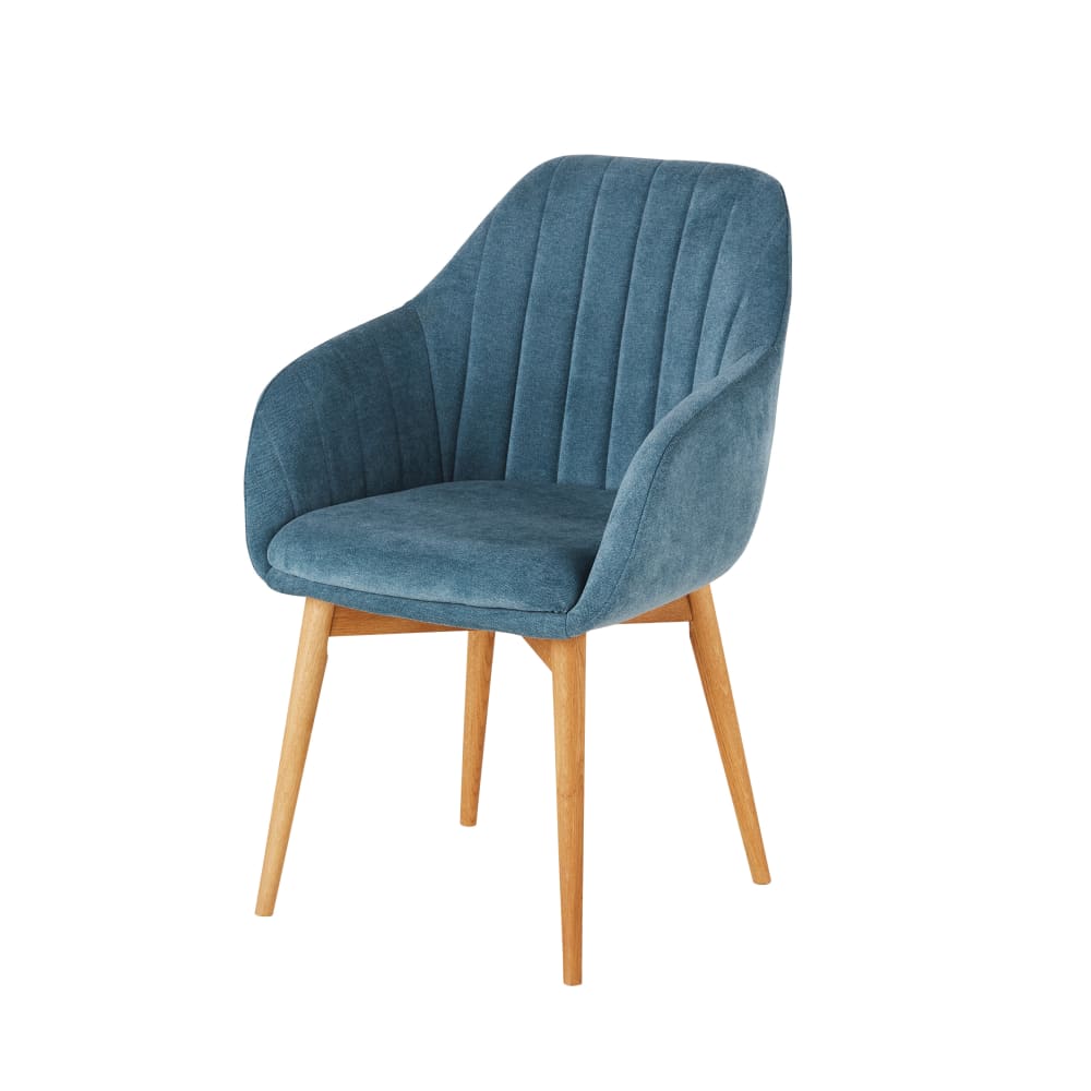 fauteuil de table bleu
