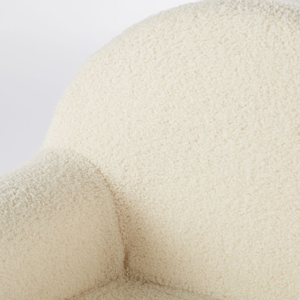 Fauteuil enfant à bouclettes blanches (Maisons du Monde) - Image 2