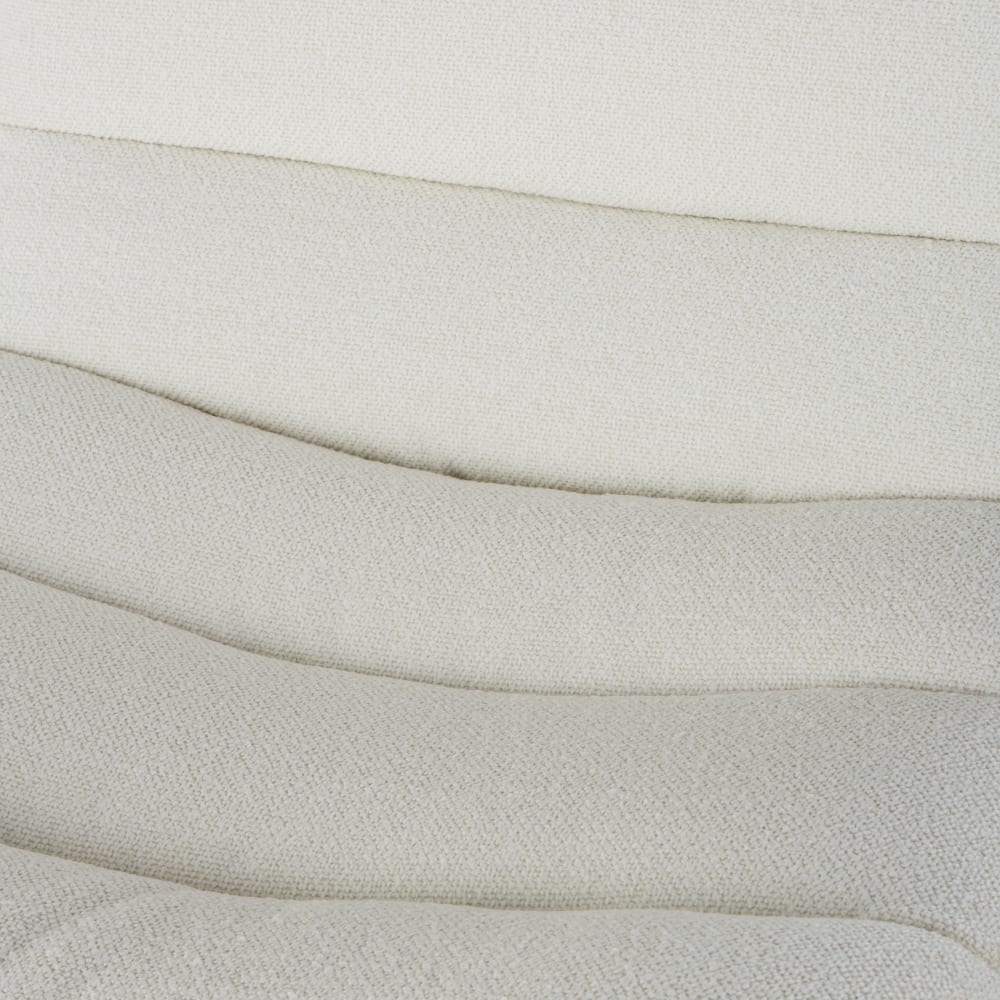 Fauteuil et repose-pieds bouclettes écrues — vue 4