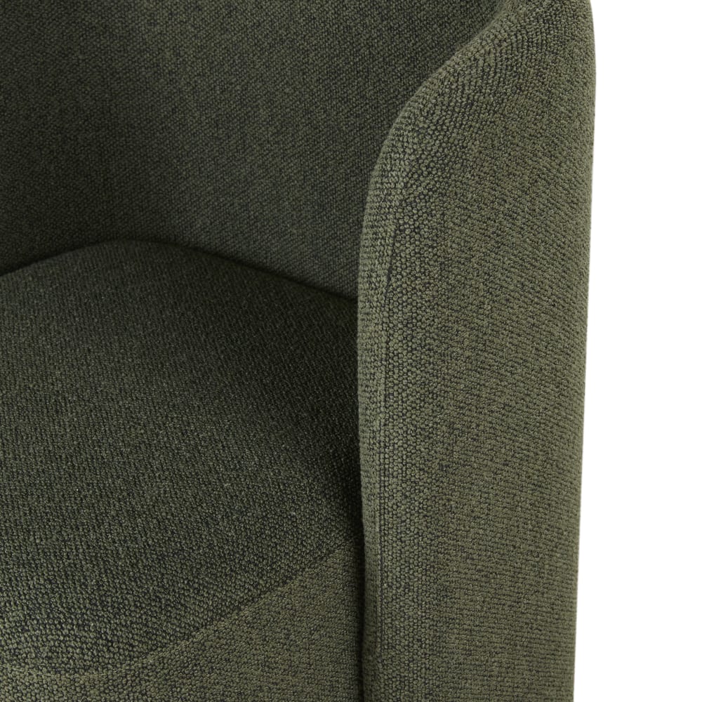 Fauteuil professionnelle bouclettes vert kaki — vue 4