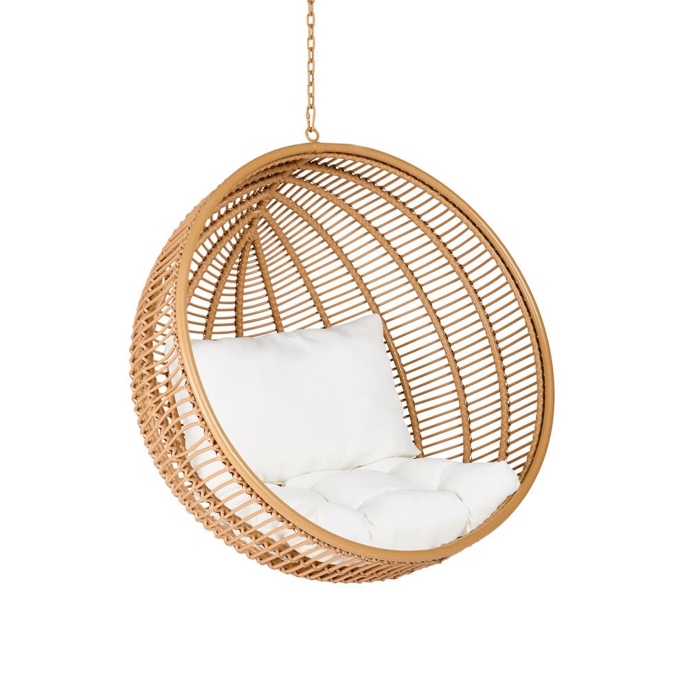 Fauteuil suspendu extérieur en résine tressée (pied vendu séparément) - Maisons du Monde