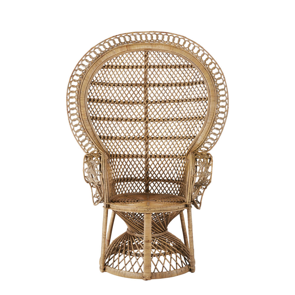 fauteuil vintage en rotin
