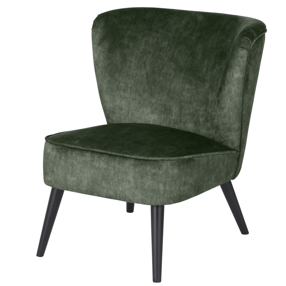 fauteuil vintage en velours