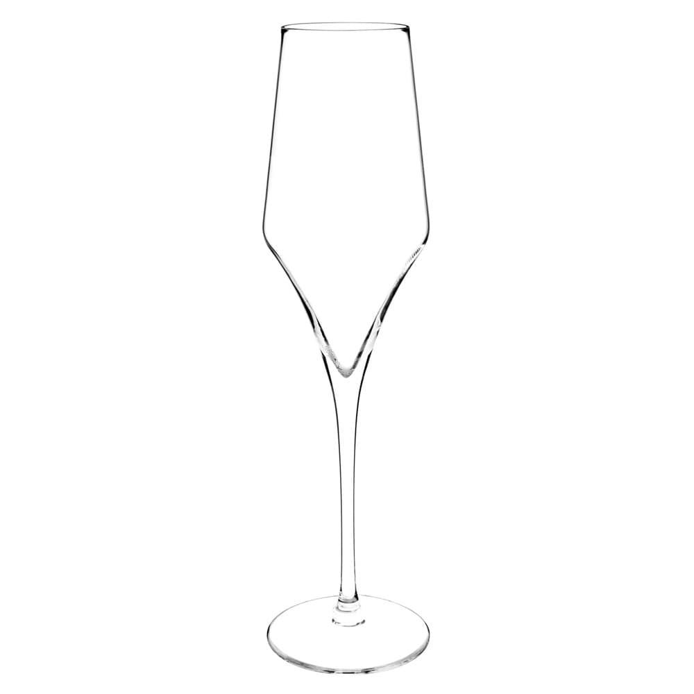 Flûte en verre transparent
