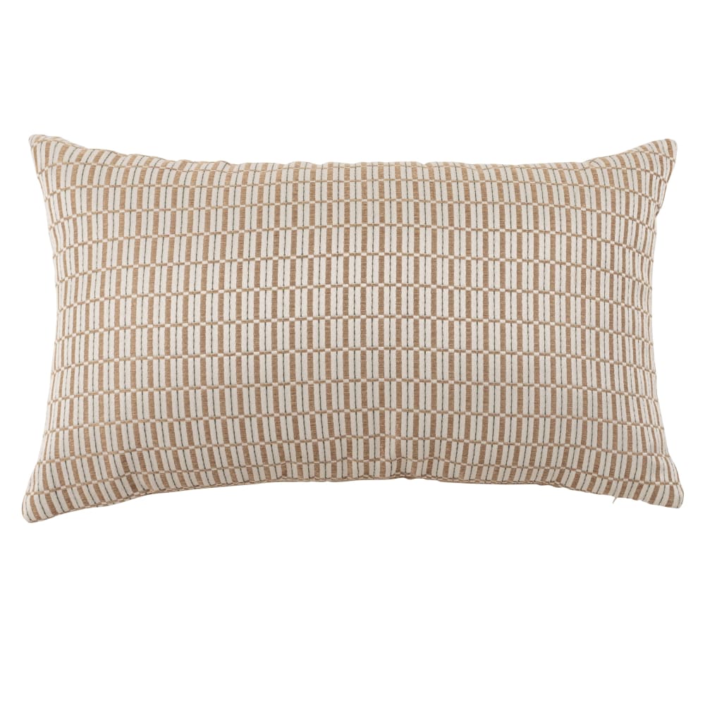 Funda de cojín de poliéster reciclado con estampado bicolor, 50x30 cm