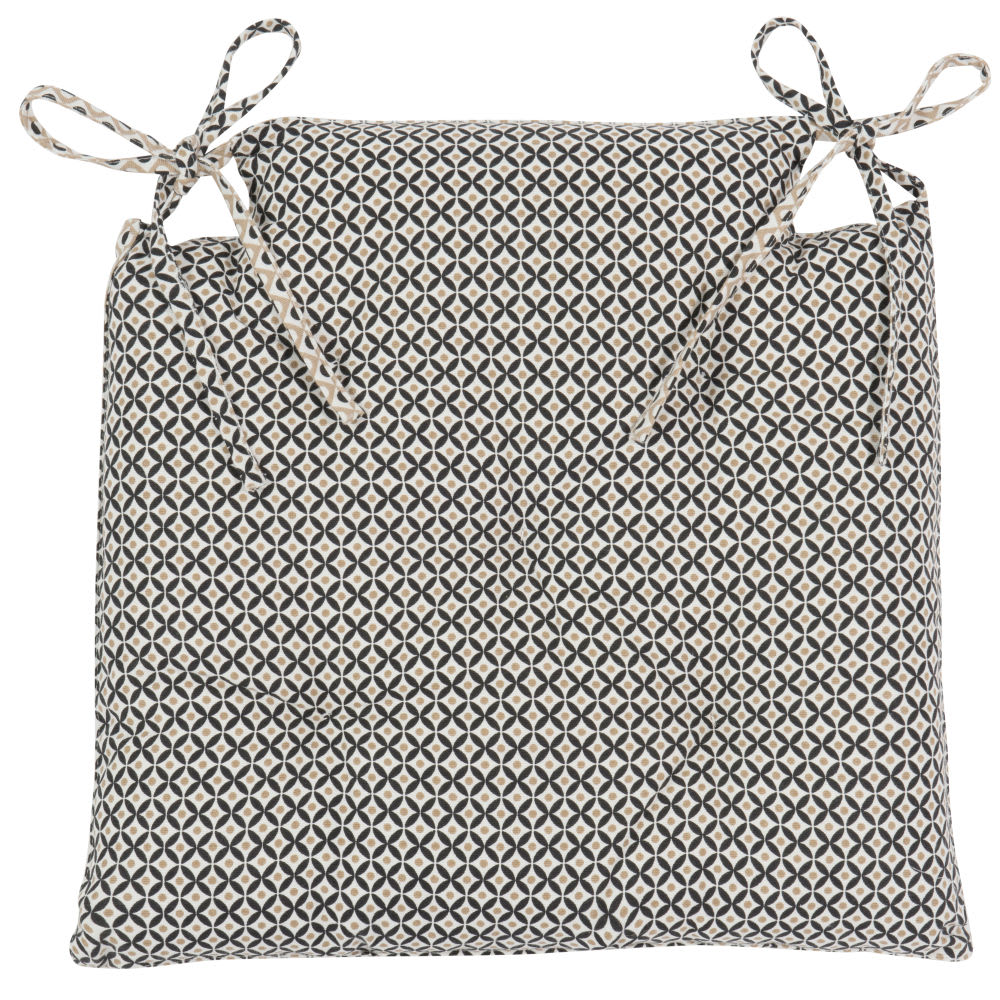 Galette de chaise en coton 40 x 40 cm