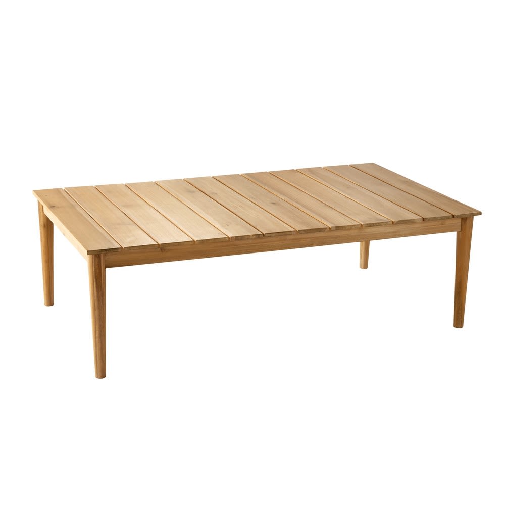 Garten-Couchtisch aus massivem Akazienholz 120 cm - Maisons Du