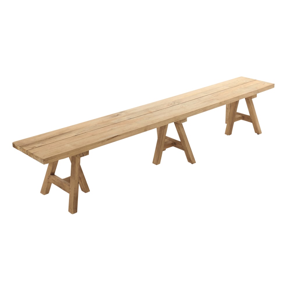 Gartenbank aus recyceltem Teakholz, L300 - Maisons Du Monde
