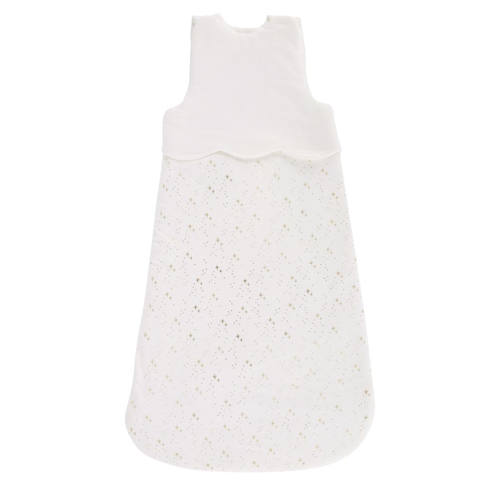 Gigoteuse bébé en coton biologique imprimé étoiles et points dorés, TOG : 3,5 Gigoteuse bébé en coton biologique imprimé étoiles et points dorés, TOG : 3,5