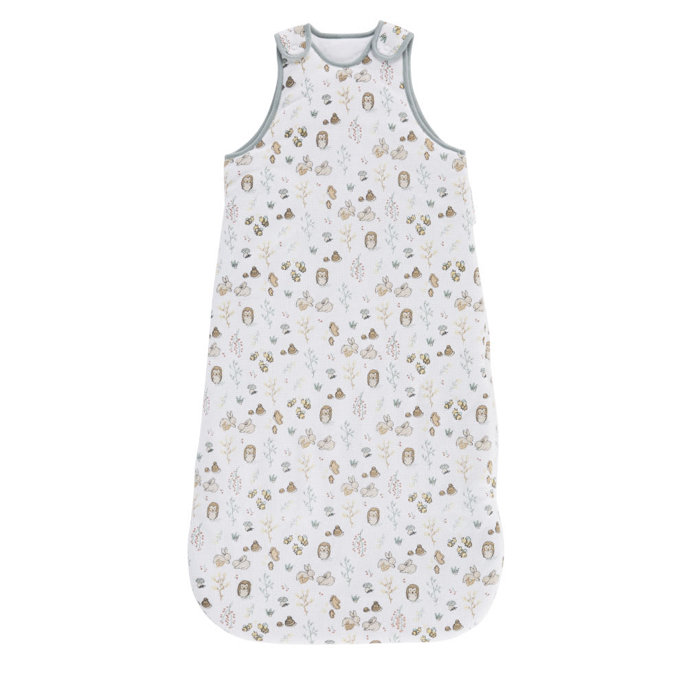 Maisons du Monde - Gigoteuse bébé en coton nid d'abeille blanc imprimé forêt, TOG : 2,5