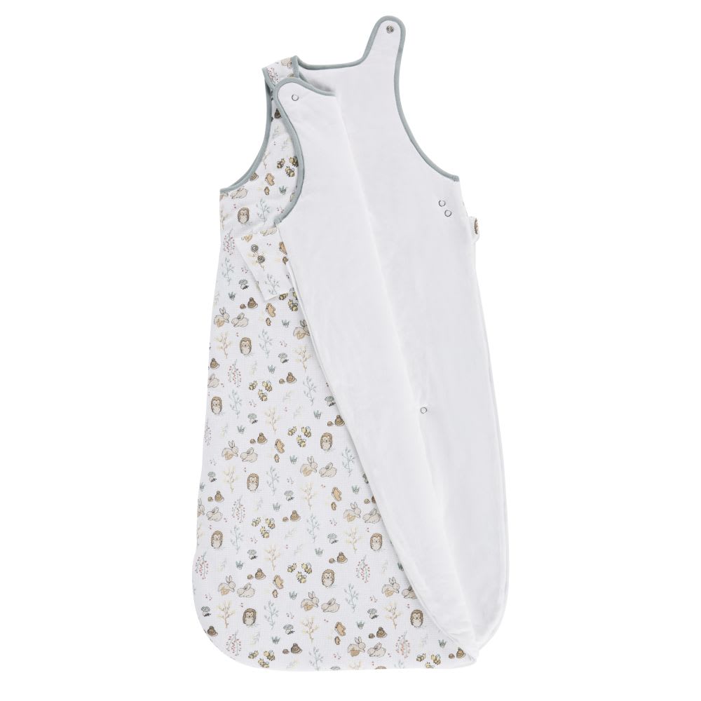 Gigoteuse bébé en coton nid d'abeille blanc imprimé forêt, TOG : 2,5 (Maisons du Monde) - Image 1