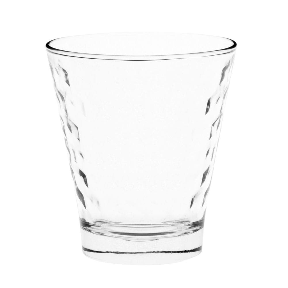 Gobelet en verre façon nid d'abeilles transparent Gobelet en verre façon nid d'abeilles transparent