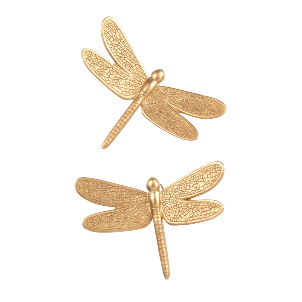 Gouden libellen wanddecoratie (x2) - Maisons Du Monde