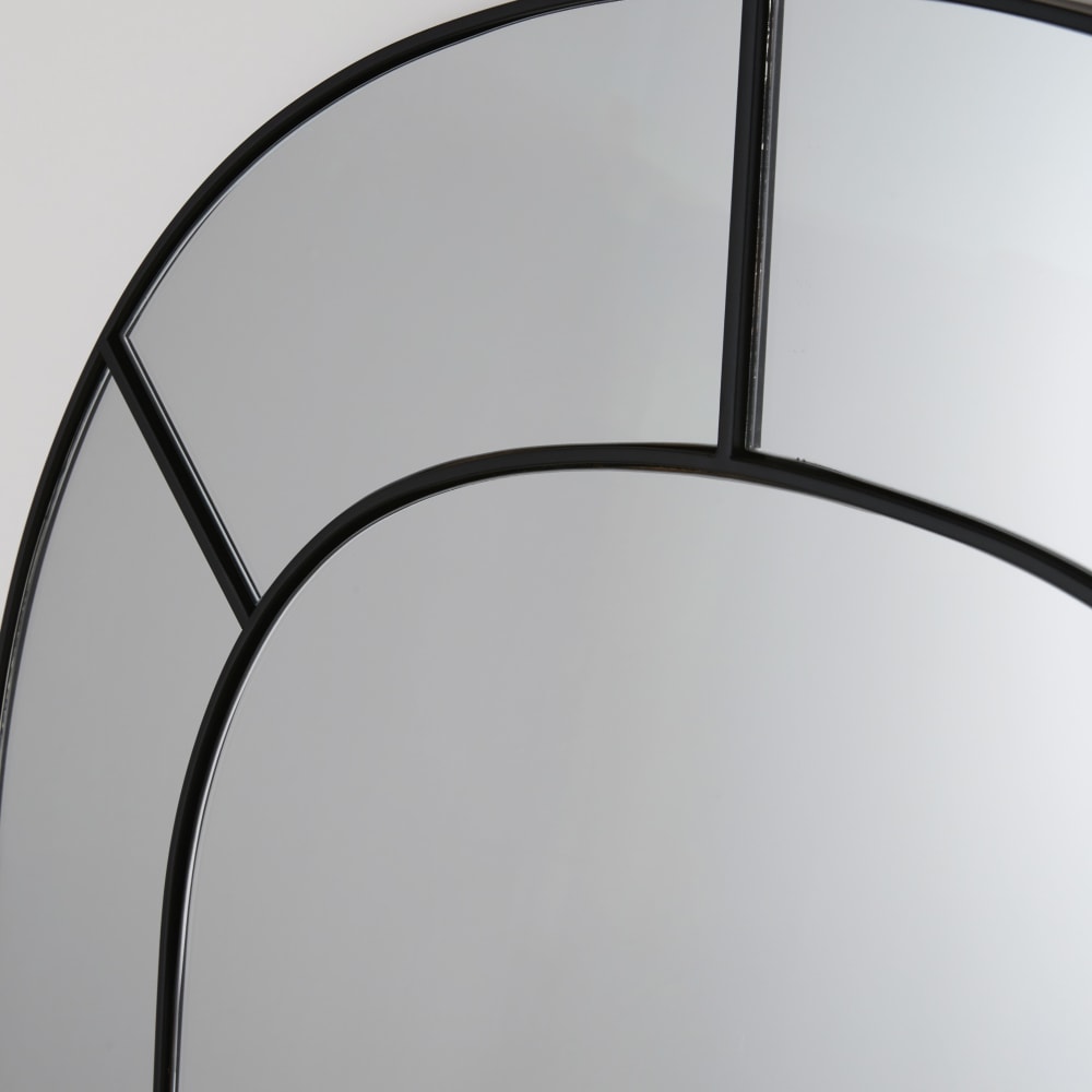 Grand miroir arche en métal noir 90x150 - Maisons du Monde