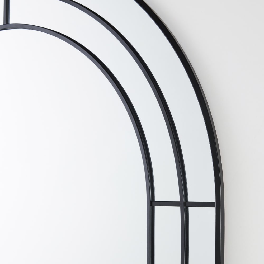 Grand miroir arche en métal noir 90x180 - Maisons du Monde