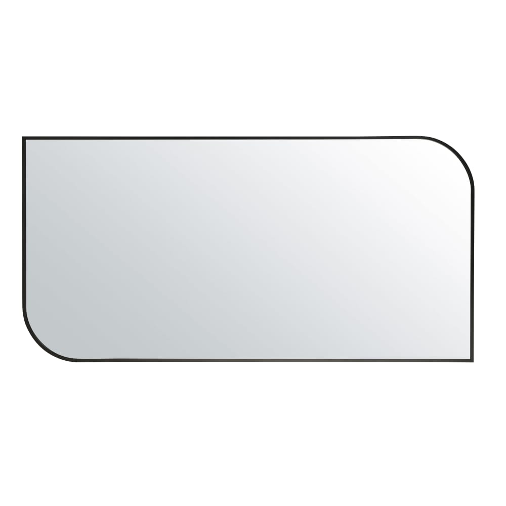 Grand miroir déstructuré aluminium noir 60x120 - Maisons du Monde