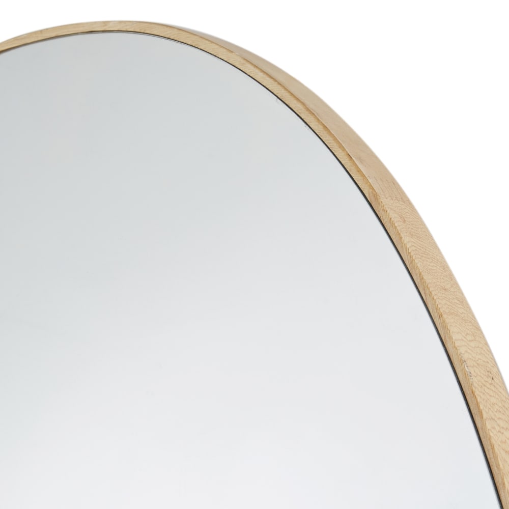 Grand miroir en bois de chêne, 105x180 cm