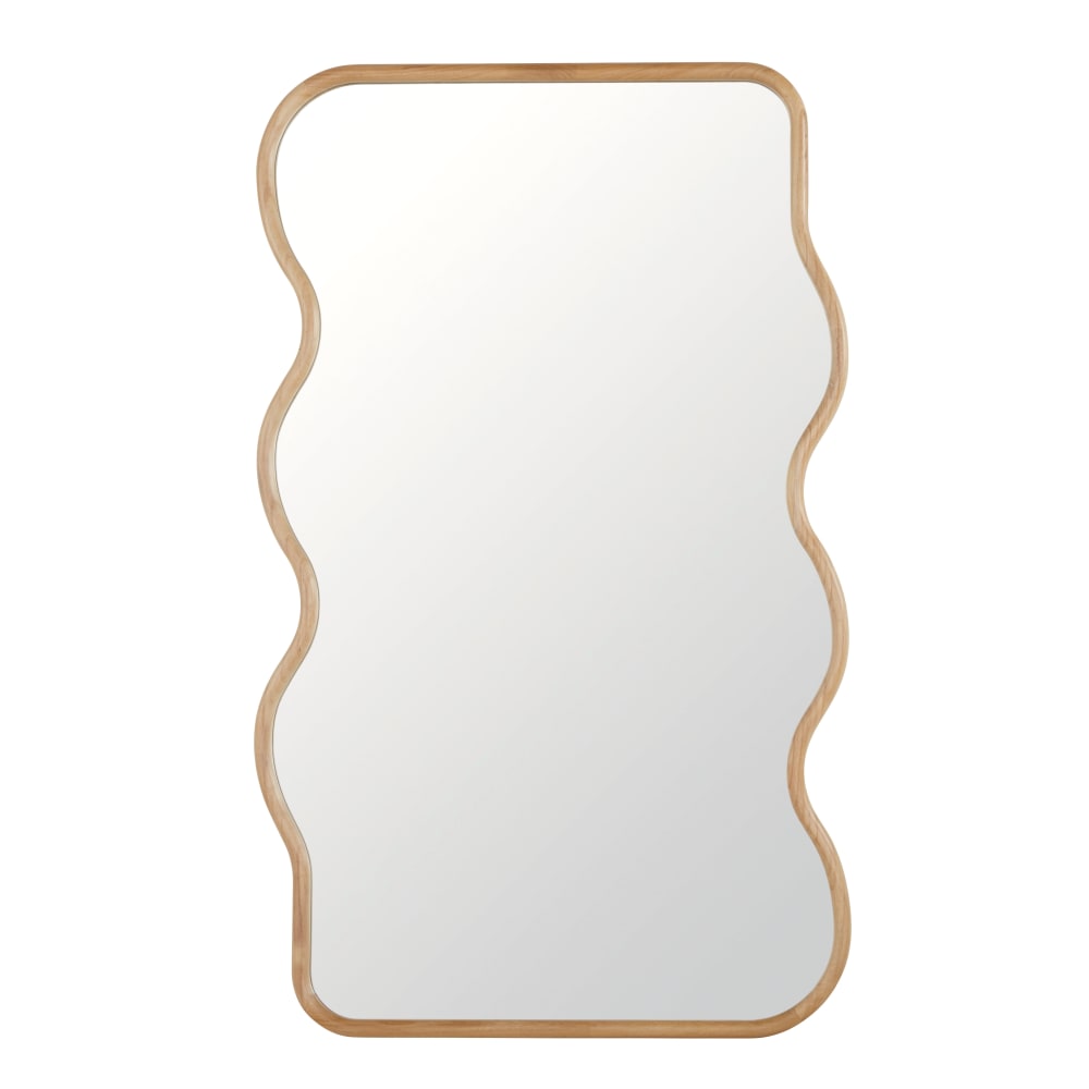 Grand miroir en bois de paulownia, 100x160 cm