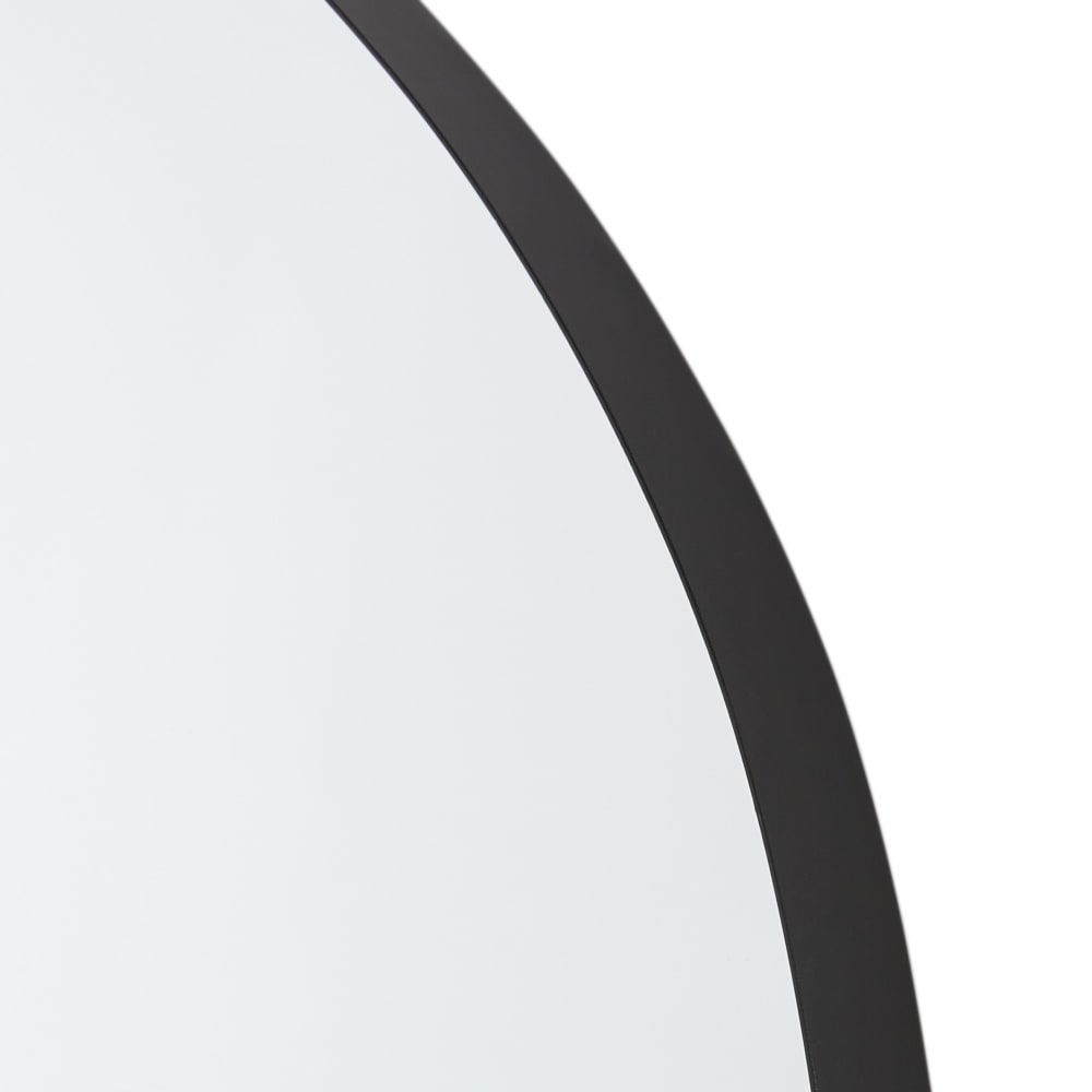 Grand miroir organique en acier noir, 80x180 cm — vue 4