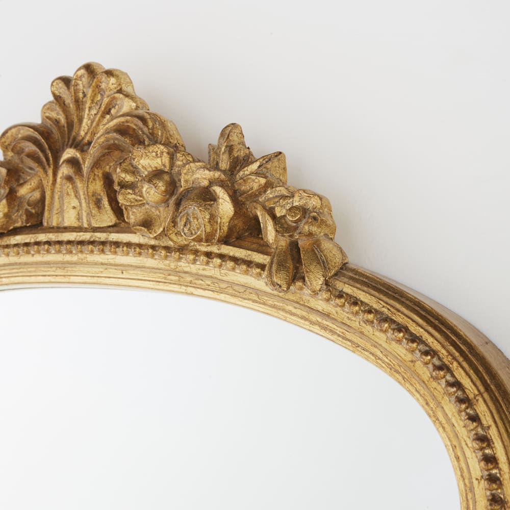 Grand miroir rectangulaire à moulures dorées, 168x64 cm - Maisons du Monde