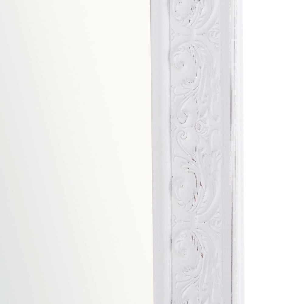 Grand miroir rectangulaire blanc grisé, 90x180 cm — vue 3