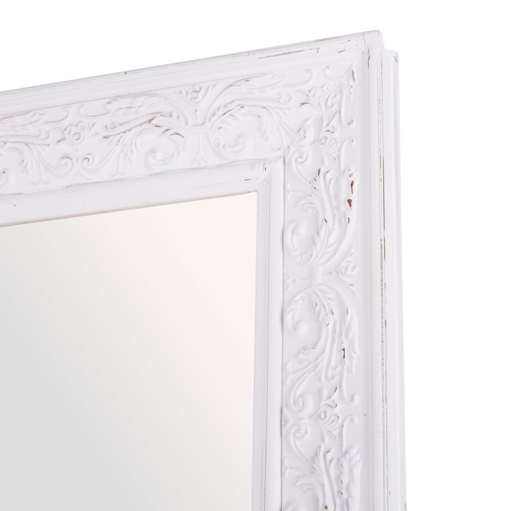 Grand miroir rectangulaire blanc grisé, 90x180 cm — vue 4