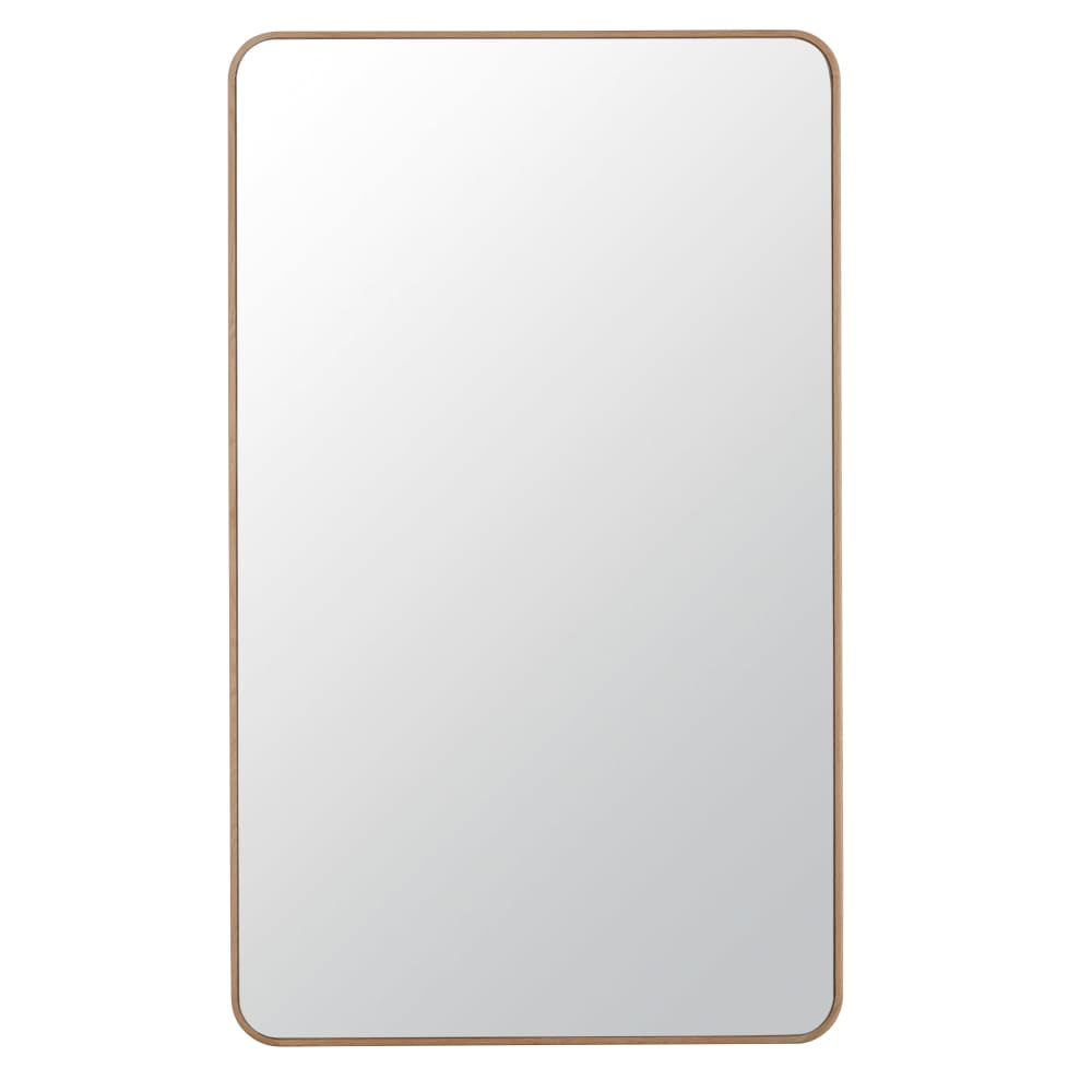 Grand miroir rectangulaire en bois de chêne, 100x165 cm