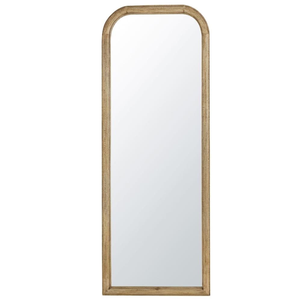 Grand miroir rectangulaire en bois de manguier, 60x162 cm