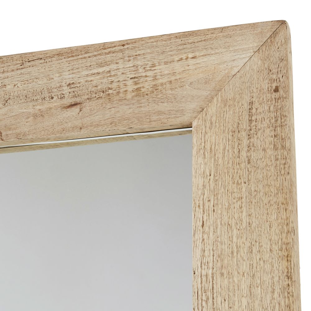 Grand miroir rectangulaire en bois de manguier marron clair 90x180 - Maisons du Monde