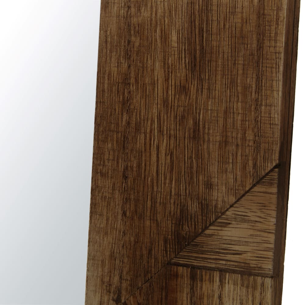 Grand miroir rectangulaire en bois de paulownia clair, 105x181 cm - Maisons du Monde