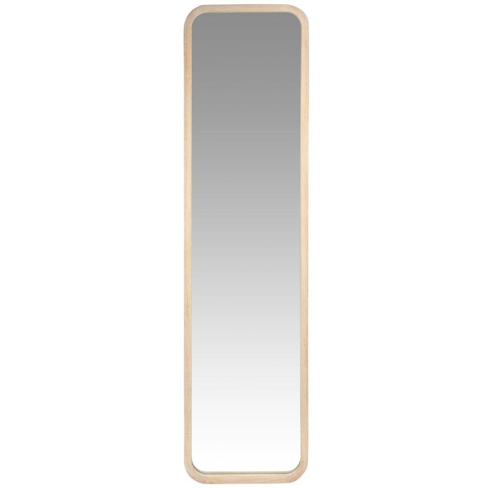 Grand miroir rectangulaire sur pied en bois de paulownia 41x160