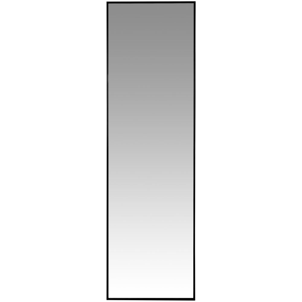 Grand miroir rectangulaire sur pied noir, 50x170 cm