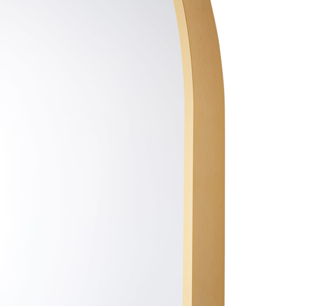 Grand miroir sur pied en aluminium doré, 80x195 cm — vue 4