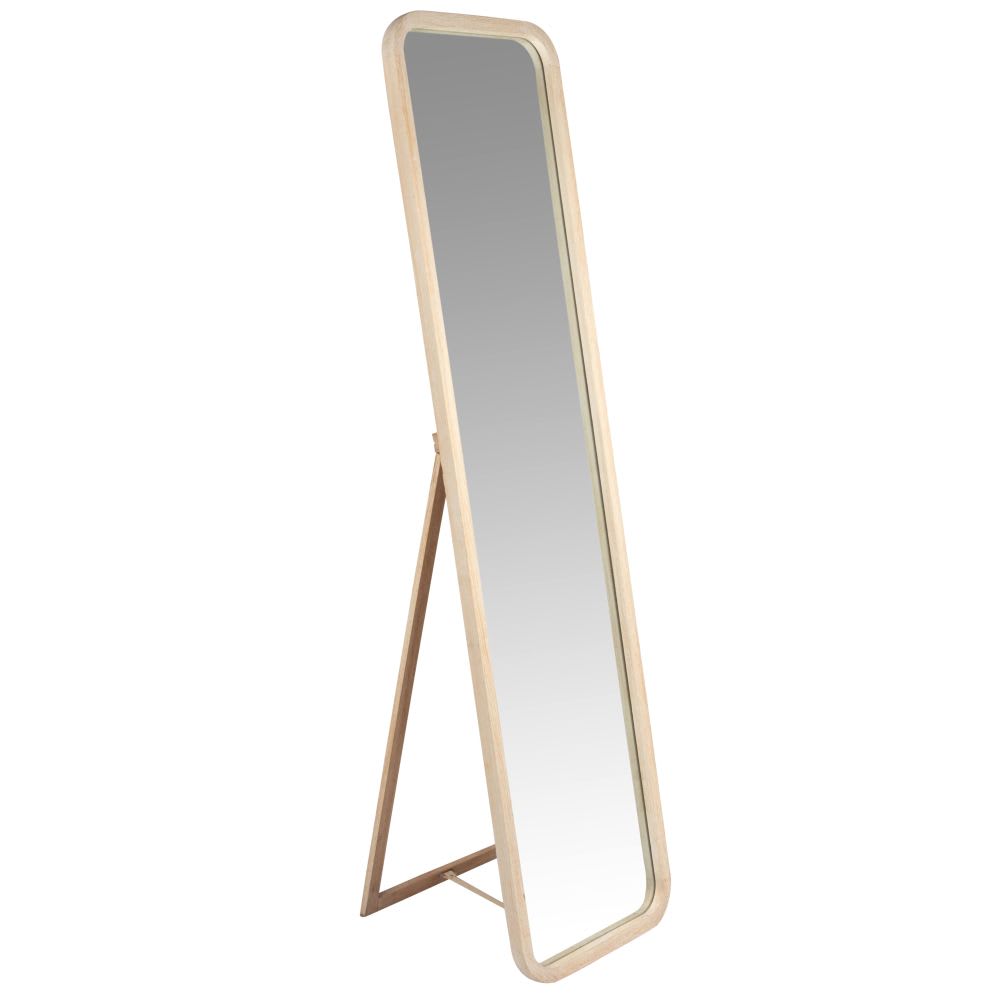 Grand miroir sur pied en bois de paulownia, 40x160 cm — vue 3