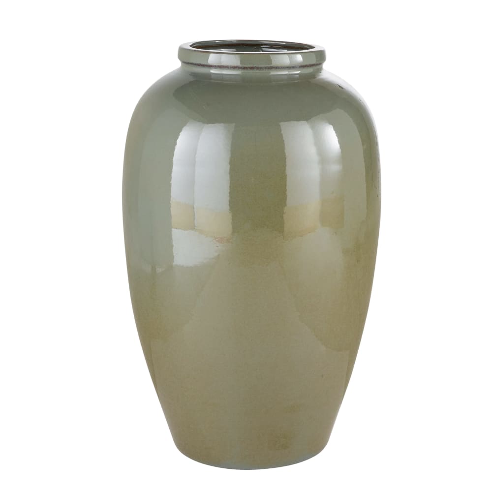 Grand vase en grès vert H82