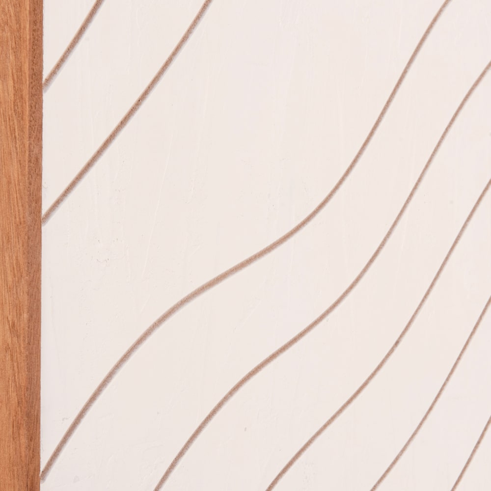 Graviertes braun-beiges Triptychon, 95x70 - Maisons Du Monde