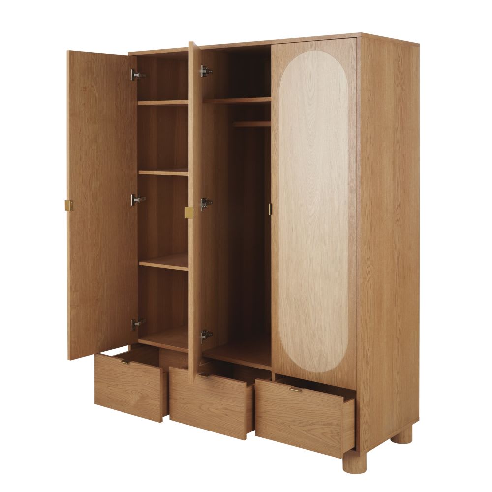 Guardaroba a 3 ante e 3 cassetti 135 cm - Maisons du Monde